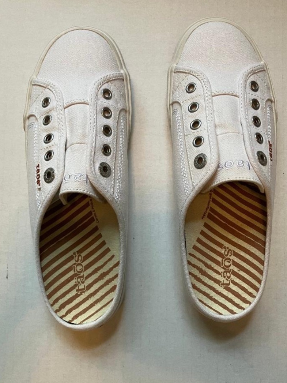Taos EZ Soul Slip On Sneaker (Women) - White Canvas US8.5